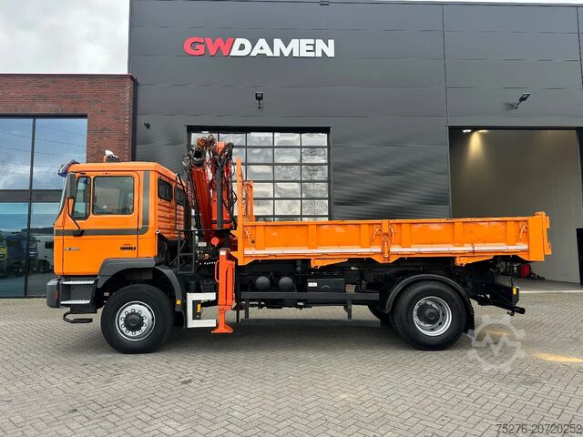 三面翻斗 MAN 18.284 4x4 3 zijdige kipper/ Kraan