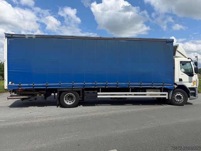 Autocarro con pianale e telone DAF LF 290 19T EURO 6 TAULINER 8,85M