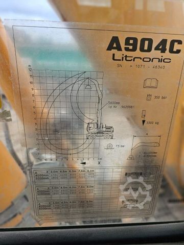 Ratinis ekskavatorius LIEBHERR A 904-2 C Litronic mit fahrbarer Kabine, Klima