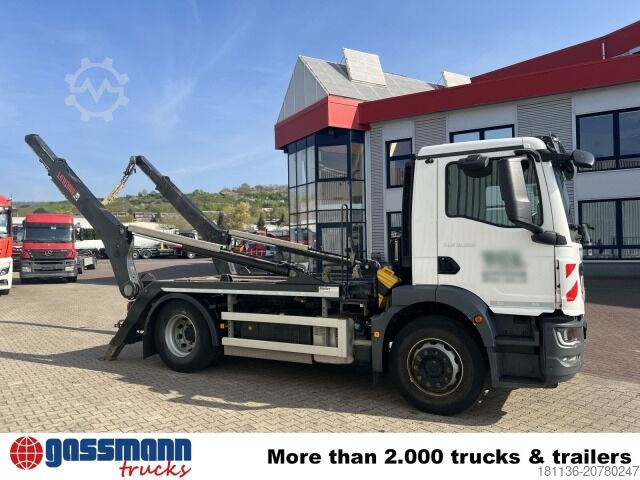 自卸卡车 MAN TGM 18.320 4x2 BL, Hiab Tele-Absetzanlage, Funk