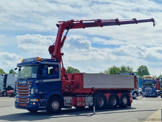 Volquete con grúa Scania R560 V8 8x4*4 - HIAB 244 K5 Crane / Kran / Grua...