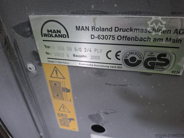 Ofset baskı makinesi Roland Roland 306 PLV