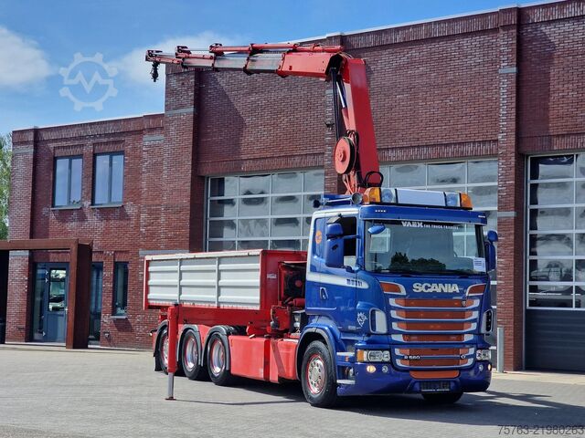 Автомобил с кран Scania R560 V8 8x4*4 - HIAB 244 K5 Crane / Kran / Grua...