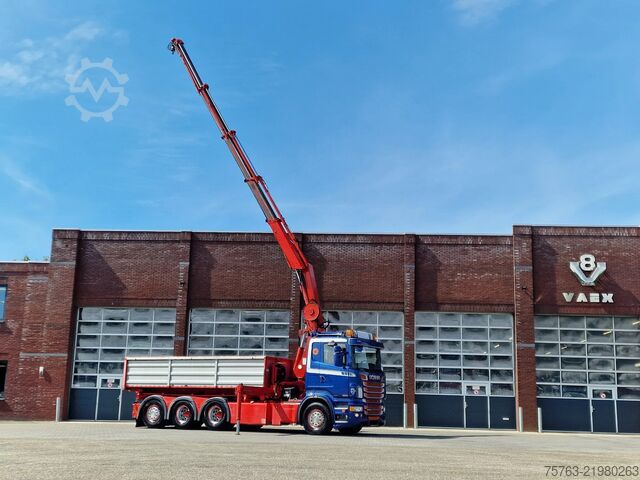 Автомобил с кран Scania R560 V8 8x4*4 - HIAB 244 K5 Crane / Kran / Grua...