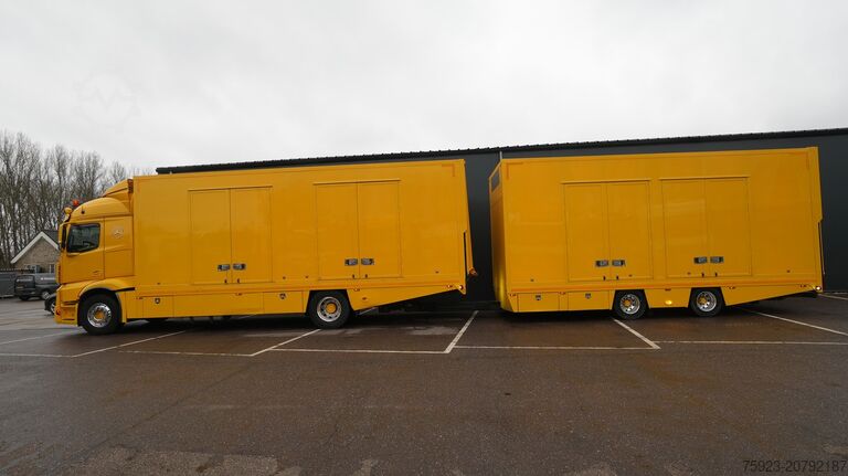 Autotransporter Mercedes-Benz ACTROS 1942 CAR TRANSPORTER COMBI WITH TIJHOF T...