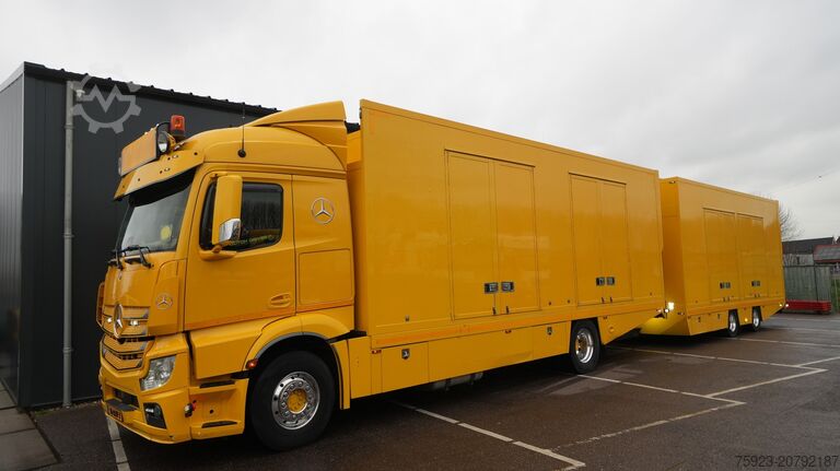 Autotransporter Mercedes-Benz ACTROS 1942 CAR TRANSPORTER COMBI WITH TIJHOF T...