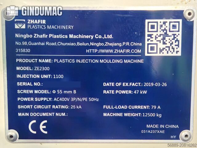 Máquina de moldeo por inyección eléctrica HAITIAN ZE2300