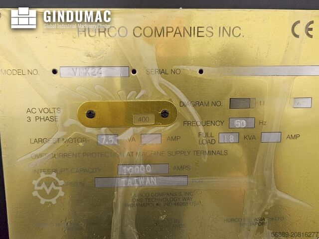 Centro de mecanizado vertical Hurco VMX 24t