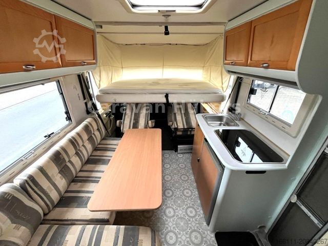 Integriertes Wohnmobil HYMER/ERIBA BC 574 - Fest/Hubbett - Solar - Klima - AHK -