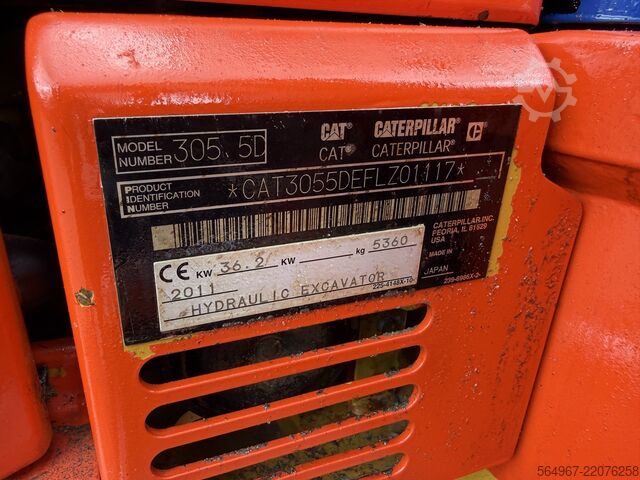 Mini bager Caterpillar 305.5 D Minibagger Powertilt SW HS03