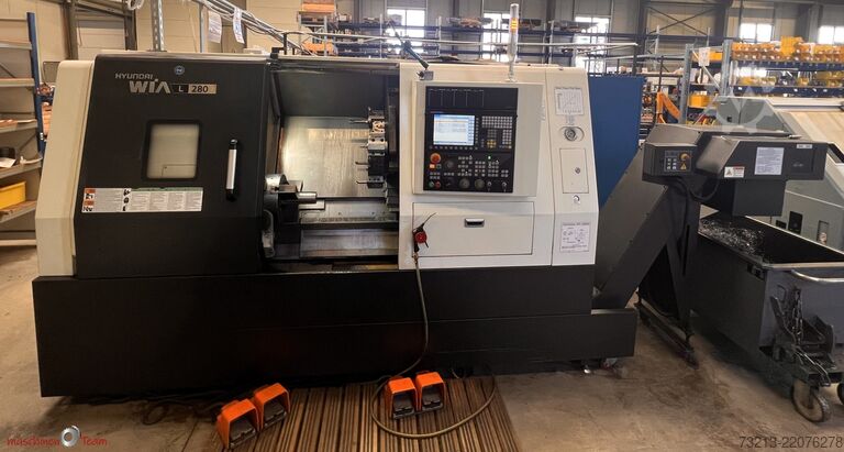 Mesin pelarik CNC dengan paksi C HYUNDAI WIA L280