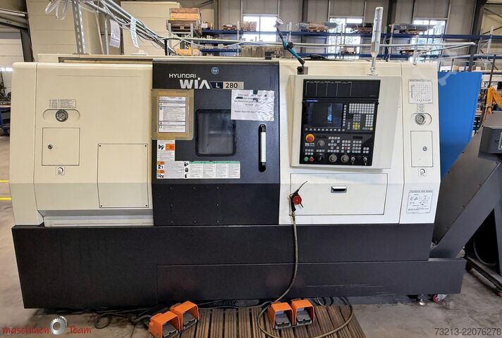 Mesin pelarik CNC dengan paksi C HYUNDAI WIA L280