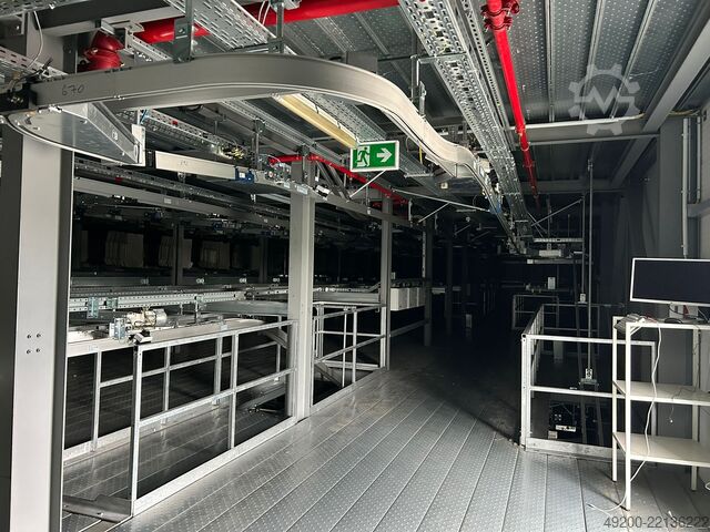 Overhead conveyor system with carriers Dürkopp Transportanlage