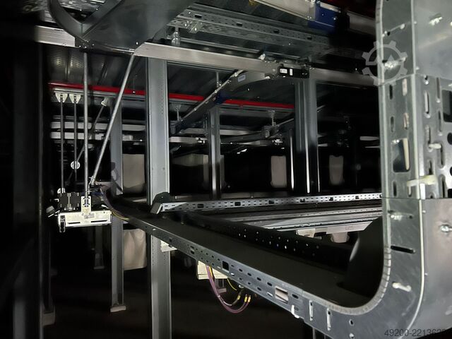 Overhead conveyor system with carriers Dürkopp Transportanlage