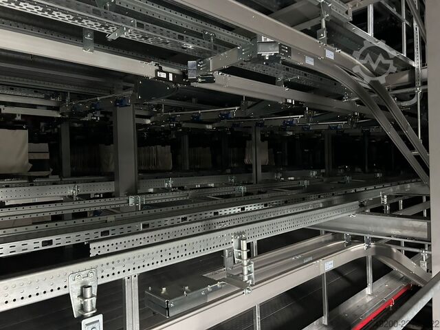 Overhead conveyor system with carriers Dürkopp Transportanlage