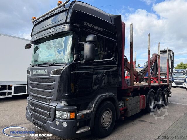 Transporteri od drveta Scania R620 V8 8x4, Kesla 2012T, Euro 5