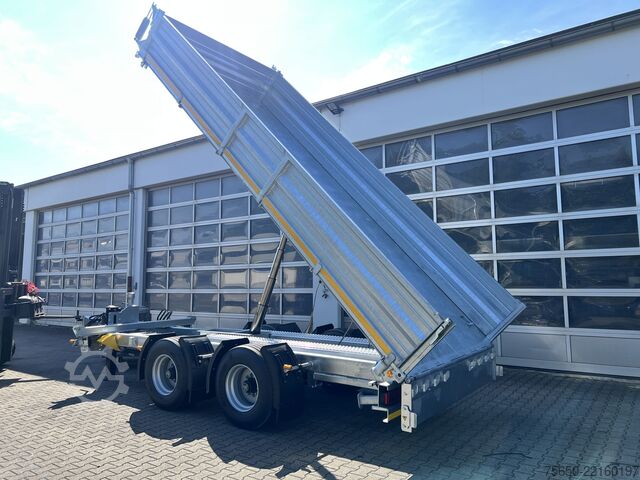 Przyczepa wywrotka Möslein TTD 19 B  19 t Tandemkipper- Tieflader hydraulischer Klappe Breitbereifung