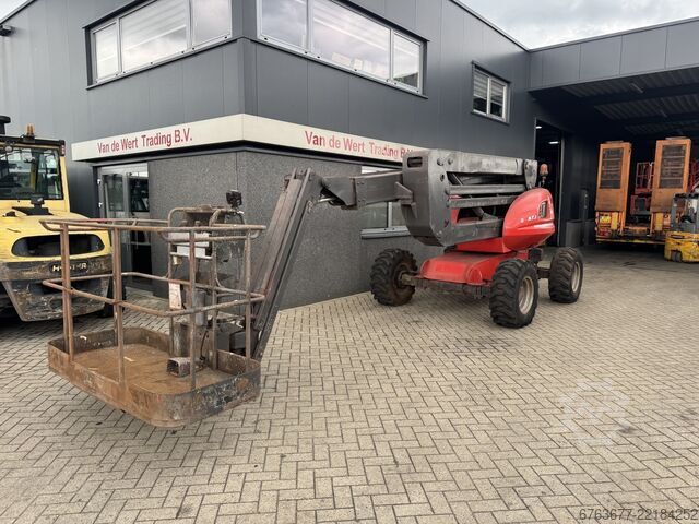 Manitou 180ATJ नकलदार बूम लिफ्ट / कार्य मंच 18.18 मीटर कार्य ऊँचाई 4x4x4 2008 डीजल MANITOU 180ATJ Knikarm hoogwerker / Arbeitsbuhne 18.18M werkhoogte  4x4x4 2008 Diesel