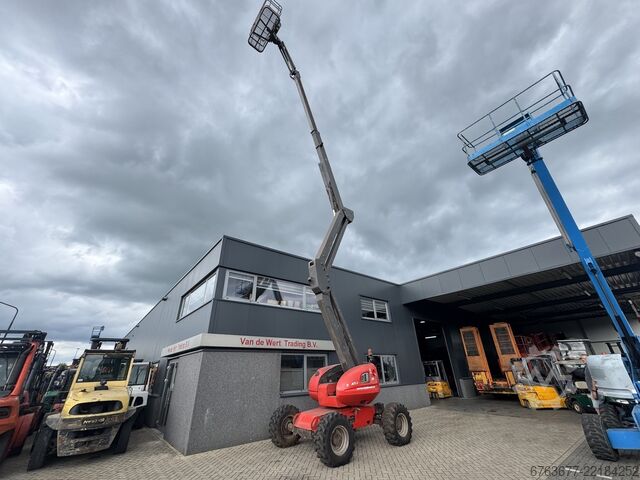 Manitou 180ATJ नकलदार बूम लिफ्ट / कार्य मंच 18.18 मीटर कार्य ऊँचाई 4x4x4 2008 डीजल MANITOU 180ATJ Knikarm hoogwerker / Arbeitsbuhne 18.18M werkhoogte  4x4x4 2008 Diesel