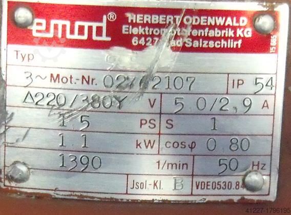 Elektromotor 1,1 kW 1390 U/min Emod B3