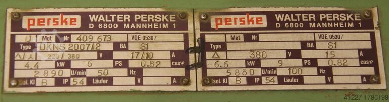 Milling motor for edge processing machines Perske DKNS2007/2