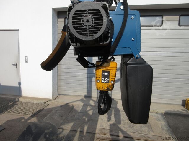 Chain hoist lifting unit crane overhead crane Demag DC Pro Nutzlast 3200KG Kettenzug DC Pro 16-3200 2/1 V4/1 HUB 8m Kran 400V