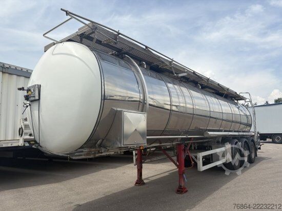 Полуприцеп-цистерна FELDBINDER LEBENSMITTELTANK, CA. 34.000L, 3 KAMMERN, TROMMELBREMSEN