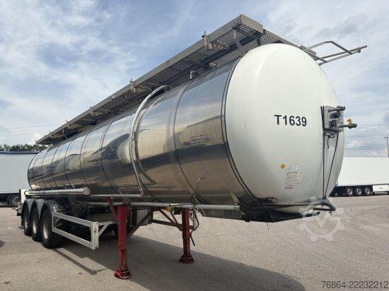 Полуприцеп-цистерна FELDBINDER LEBENSMITTELTANK, CA. 34.000L, 3 KAMMERN, TROMMELBREMSEN