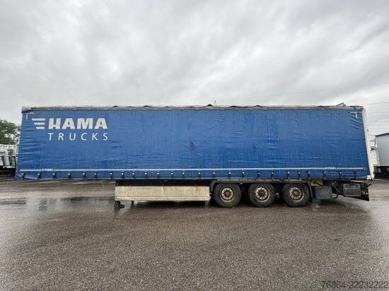 Open semitrailer with tarp KRONE SD 24 TAUTLINER, BPW-ACHSEN, LIFTACHSE, EDSCHA-VERDECK,