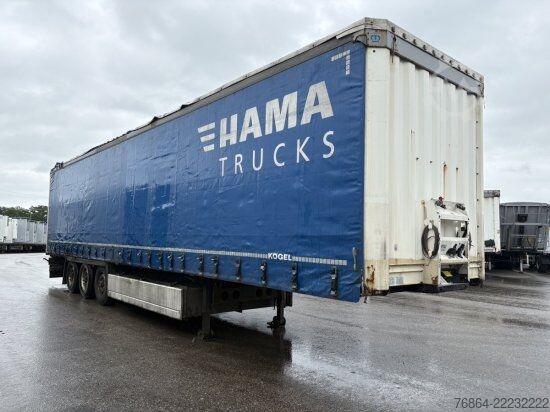 Open semitrailer with tarp KRONE SD 24 TAUTLINER, BPW-ACHSEN, LIFTACHSE, EDSCHA-VERDECK,