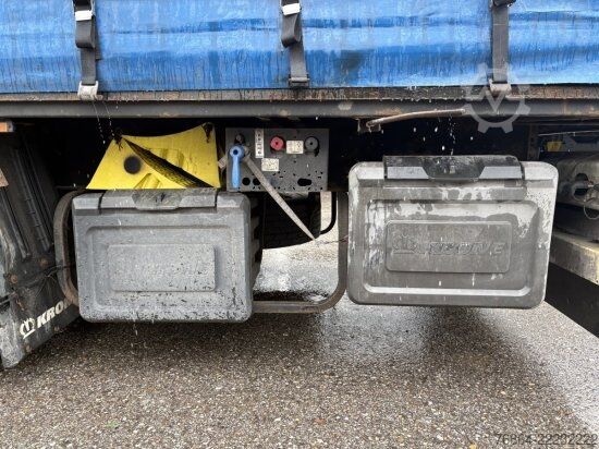 Open semitrailer with tarp KRONE SD 24 TAUTLINER, BPW-ACHSEN, LIFTACHSE, EDSCHA-VERDECK,