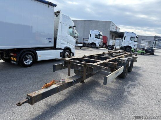 Swap chassis trailer KRONE ZZ/DC07 TANDEM-LAFETTE, STANDARD,   BPW-ACHSEN, HECKABSTüTZUNG