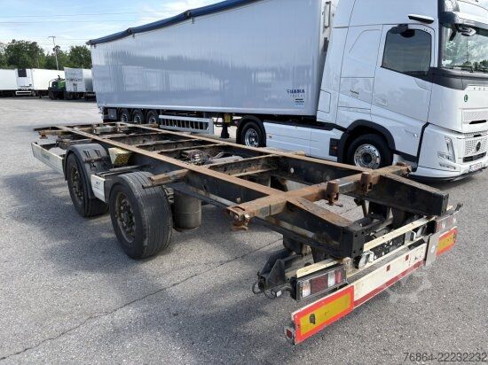 Swap chassis trailer KRONE ZZ/DC07 TANDEM-LAFETTE, STANDARD,   BPW-ACHSEN, HECKABSTüTZUNG