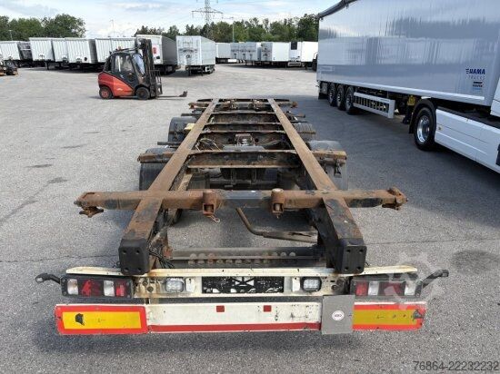 Swap chassis trailer KRONE ZZ/DC07 TANDEM-LAFETTE, STANDARD,   BPW-ACHSEN, HECKABSTüTZUNG