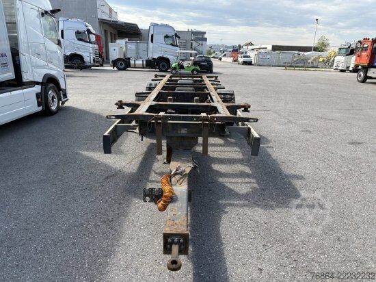 Swap chassis trailer KRONE ZZ/DC07 TANDEM-LAFETTE, STANDARD,   BPW-ACHSEN, HECKABSTüTZUNG