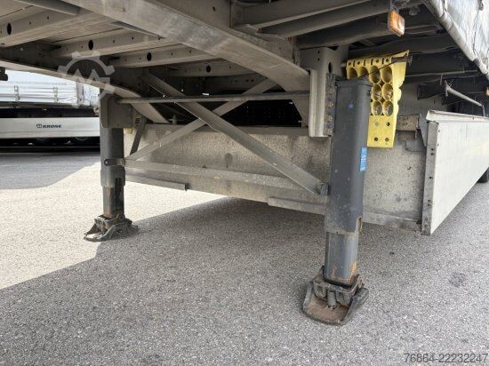 Open semitrailer with tarp SCHMITZ PLANE, VARIOS, LIFTACHSE,  EDSCHA-VERDECK, UNFALLFAHRZEUG/FAHRBEREIT