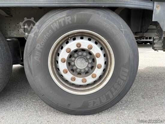 Open semitrailer with tarp SCHMITZ PLANE, VARIOS, LIFTACHSE,  EDSCHA-VERDECK, UNFALLFAHRZEUG/FAHRBEREIT