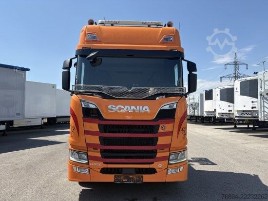 Tractor unit SCANIA R650 V8, 6X2, E6, LEDER, PENZ-CRANE 15Z - HOLZLADEKRAN