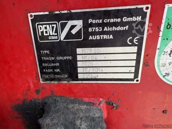 Tractor unit SCANIA R650 V8, 6X2, E6, LEDER, PENZ-CRANE 15Z - HOLZLADEKRAN