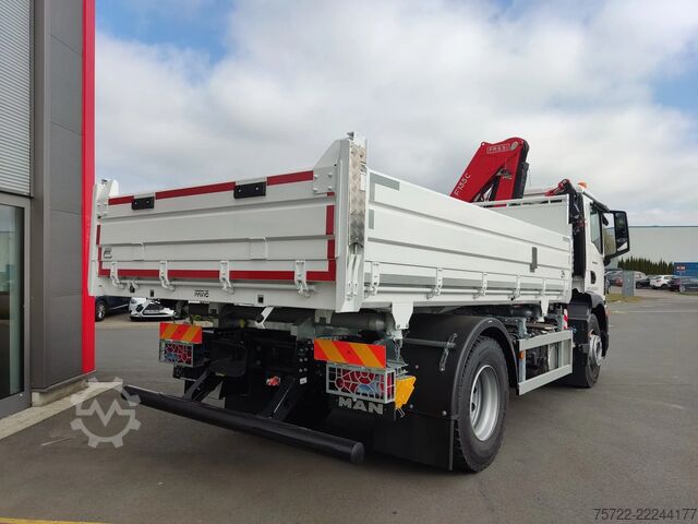 Basculante de 3 lados MAN TGM 18.320 4x2 BB 3-Seiten Krankipper FASSI