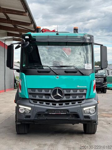 کامیون کمپر سه طرفه MERCEDES-BENZ Arocs 1832 K 4x2 MEILLER & FASSI F120B LK