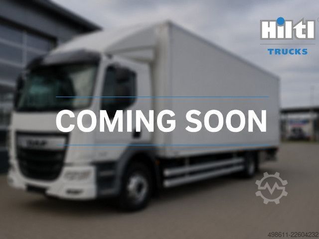 Camião de caixa fechada DAF XB 260 FA 14t Junge Koffer 7,30 m Bär LBW Stand