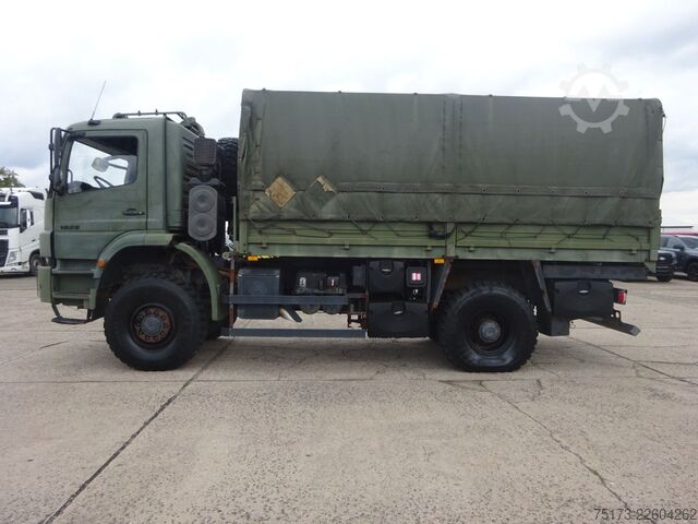 Camión plataforma con toldo MERCEDES-BENZ AXOR-R 1829 A Bm 950.562 Pritsche/Plane