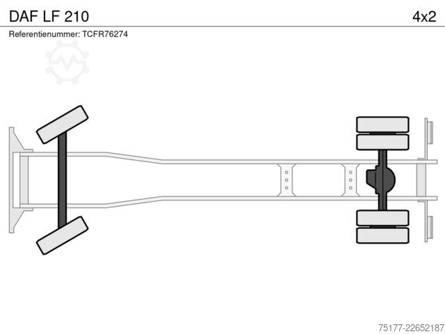 Bâche coulissante DAF LF 210