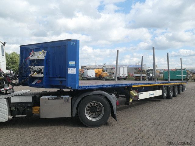 Відкритий напівпричіп KRONE SD, Containerverschlüsse, Luft-Lift, BPW, Rungen