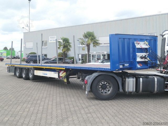 Відкритий напівпричіп KRONE SD, Containerverschlüsse, Luft-Lift, BPW, Rungen