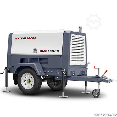 Máy nén khí chạy động cơ đốt trong, máy nén di động CORMAK DMS180-10 10BAR