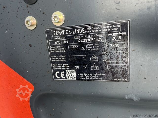 LPG vysokozdvižné vozíky Linde H16T-01