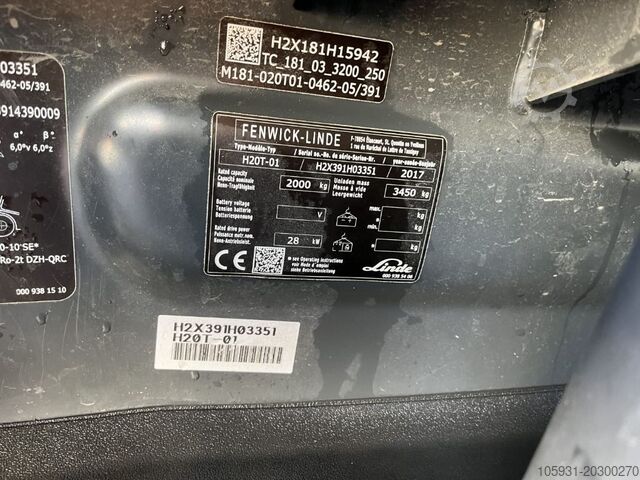 Stivuitoare GPL Linde H20T-01