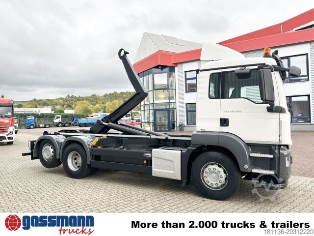 Camion benne à bras amovible MAN TGS 26.440 6x2 BL